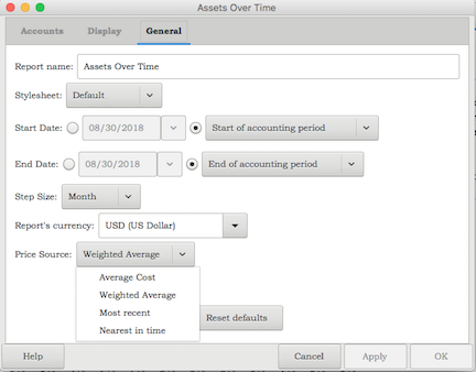 Determining Stock Price/Currency Exchange Rate Source in Reports